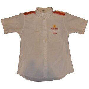 Vintage Funtastic Rides Carnival Carny Joe Dirt Button Up Work Shirt Medium